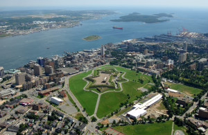 Aerial view of Halifax Citadel National Historic Site of Canada