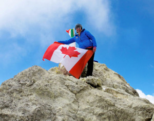 high ground Canadian flag