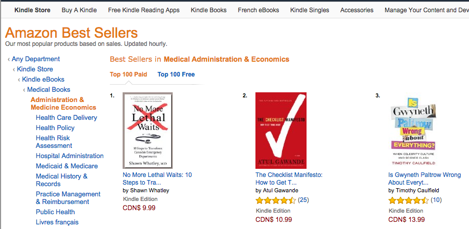 #1 Amazon Kindle Best Seller