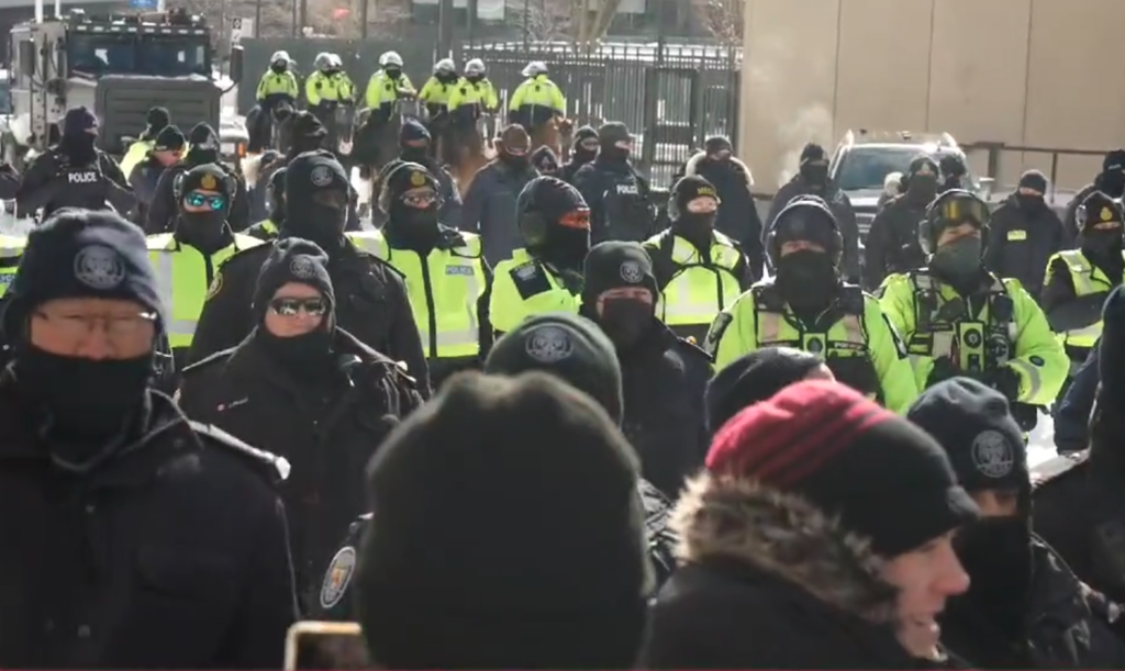 Riot police Ottawa